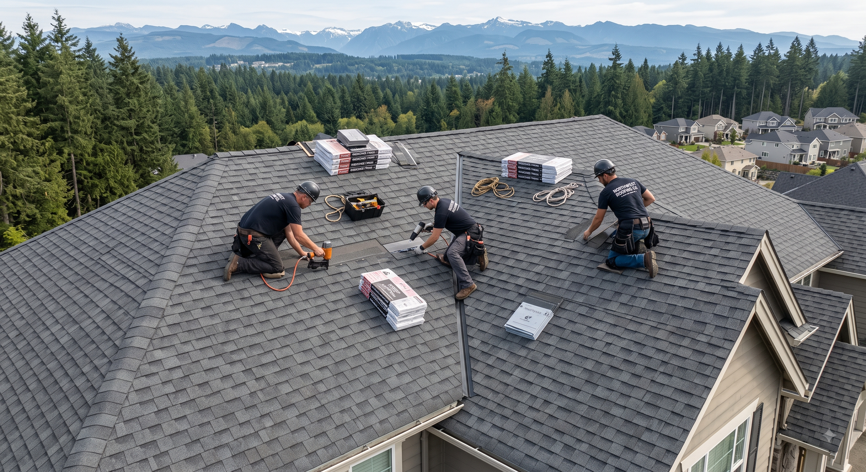 ATH Roofing flat roof TPO installation in Redmond